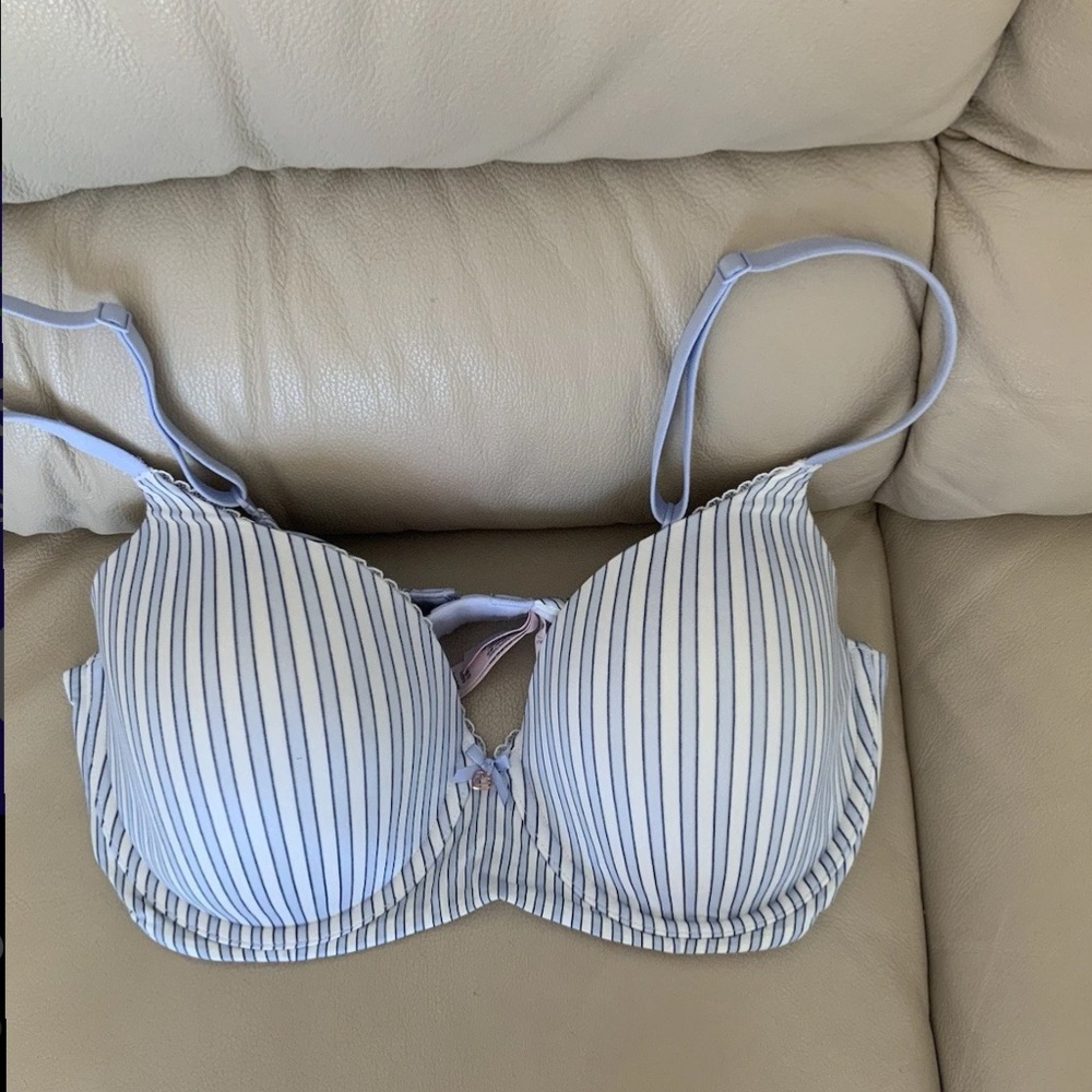 Victoria's Secret Navy and White Striped Bra